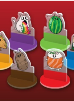 Exploding Kittens The Board Game Acrylic Meeples  (EN)
