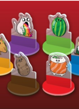 Exploding Kittens The Board Game Acrylic Meeples  (EN)