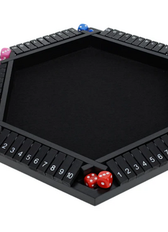 6 Player Shut the Box, Black