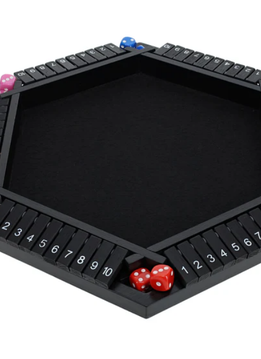 6 Player Shut the Box, Black