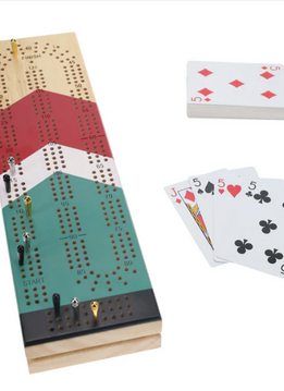Cribbage with Nautical Print