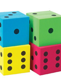 Foam Dice 100mm Blue