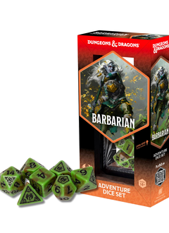 DND ADVENTURE DICE BARBARIAN: GREEN/BROWN