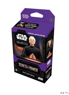 Star Wars Unlimited : Secrets of Power : Spotlight Deck: Chancellor Palpatine Eng Précommande 31 Octobre