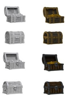 WizKids Deep Cuts Unpainted Miniatures: Wave 2: Chests