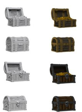 WizKids Deep Cuts Unpainted Miniatures: Wave 2: Chests