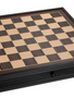 Black Stained Chess Board with Storage Drawers