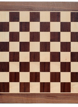 Classic Chess Board - Walnut Wood with Rounded Corners 16 in