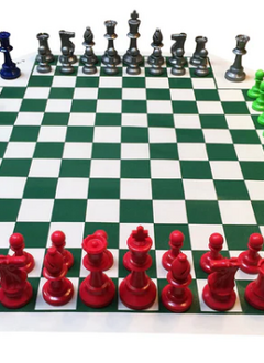4 Way Chess Set with bag
