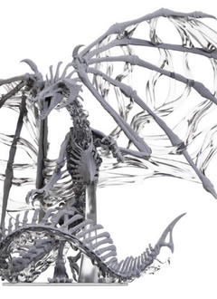 DND Unpainted Minis: Black Dracolich Boxed Mini