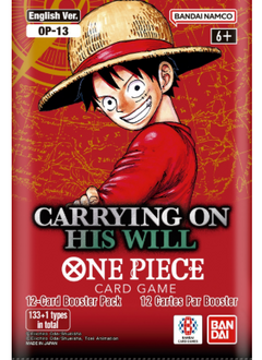 One piece CG OP-13 Carrying On His Will Booster pack