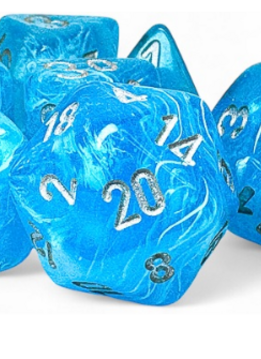Luminary 7-Die Set Mega-Hedral Sky/Silver