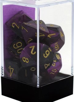 26440 Gemini 7-Die Set Black-Purple/Gold