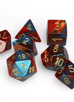 26462 Gemini 7-Die Set Red-Teal/Gold