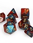 26462 Gemini 7-Die Set Red-Teal/Gold