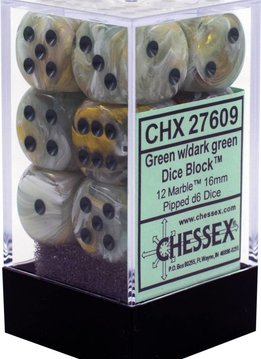 27609 Green w/dark green Marble