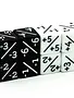 Positive / Negative Dice Counter - noir et blanc (set de 12)