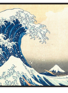 Playmat The Great Wave Off Kanagawa Black Stitch