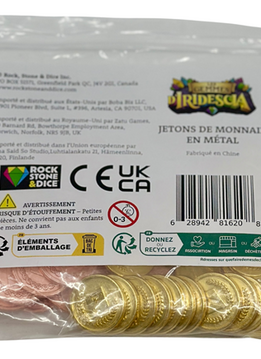 Les Gemmes d’Iridescia - ext. Jetons de Monnaie en Métal