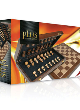 Jeu D'Échec en Bois Pliant 41.5cms Roi 7.5cms