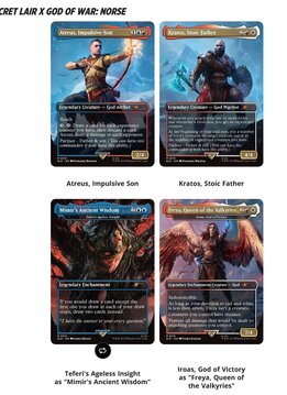 MTG Secret Lair Playstation: God of War NORSE Regular