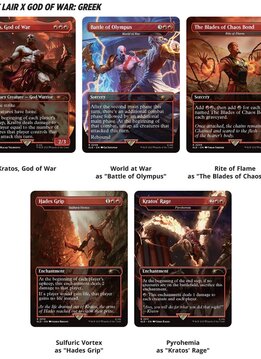 MTG Secret Lair Playstation: God of War GREEK Regular