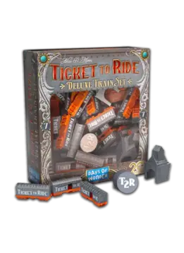 PROMO - Ticket to ride / Aventuriers du Rail Deluxe Train Set - GRATUI À L'ÀCHAT D'UN JEU DE BASE JUSQU'À EPUISEMENT DES STOCKS