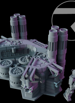 Battlefield in a Box: Hextech Industiral Fluidworks - Processing Plant