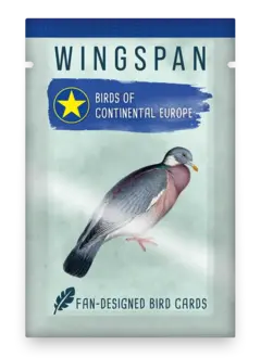 Wingspan Birds of Continental Europe Fan designed cards