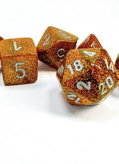 27503 Glitter Polyhedral Gold/silver 7-Die Set