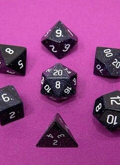 Dice Gemstone 7-Set RPG Blue Sandstone