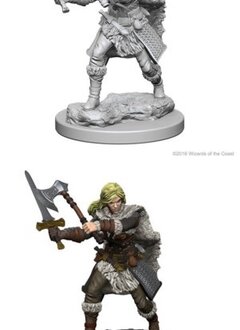 D&D Unpainted Minis: Human Female Barbarian