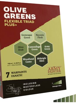Warpaints: Fanatic Flexible Triad Plus+ Olive Greens
