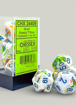 24409 - Brush Polyhedral Breezy/blue 7-Die Set