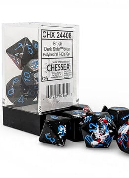 24408 - Brush Polyhedral Dark Side/blue 7-Die Set