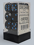 24608 - Brush Dark Side/blue 16mm d6 Dice Block (12 dice)