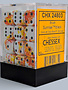24803 - Brush Sunrise/black 12mm d6 Dice Block (36 dice)