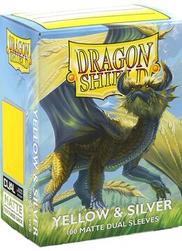 Dragon Shield: Matte DUAL: Yellow & Silver