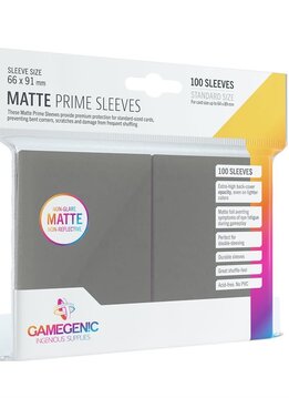 Gamegenic: Matte Prime Sleeves: Dark Grey (100ct)