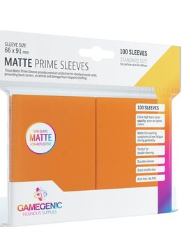 Gamegenic: Matte Prime Sleeves: Orange (100ct)