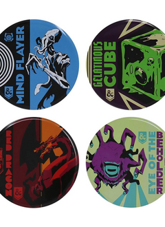 D&D Monsters 4-piece Metal Drink Coaster Set
