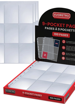 ER 9 Pocket Binder Pages 100Pk