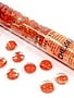 Glass Stones Peach Catseye (40ct) 5.5" Tube