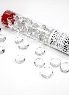 Glass Stones Clear (40ct) 5.5" Tube