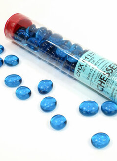 Glass Stones Aqua (40ct) 5.5" Tube