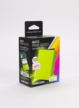 Gamegenic: Matte Prime Sleeves: Lime (100ct) (Repackaging)