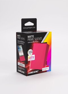 Gamegenic: Matte Prime Sleeves: Red (100ct) (Repackaging)