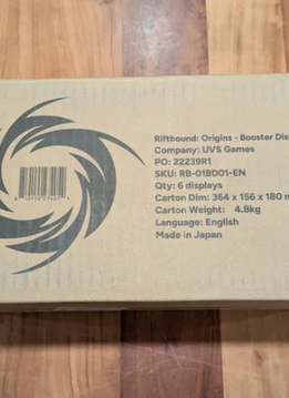 Riftbound - LoL TCG - Origins Booster CASE Sealed (6 boxes)