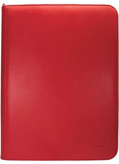 Zippered PRO-Binder: 9-pkt: Vivid: Red