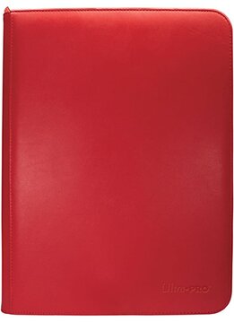 Zippered PRO-Binder: 9-pkt: Vivid: Red